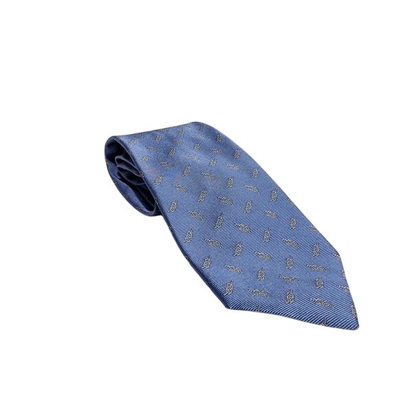 NEW 346 Brooks Brothers Blue Silk Mens Tie Small Patterned‎ Classic Necktie NWT - Picture 1 of 6